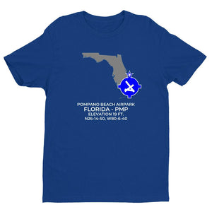 PMP facility map in POMPANO BEACH; FLORIDA, Royal Blue