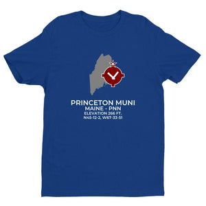 PNN facility map in PRINCETON; MAINE, Royal Blue