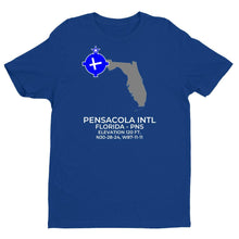 Load image into Gallery viewer, PNS facility map in PENSACOLA; FLORIDA, Royal Blue