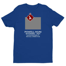 Load image into Gallery viewer, POY facility map in POWELL; WYOMING, Royal Blue