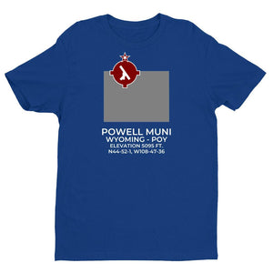 POY facility map in POWELL; WYOMING, Royal Blue