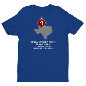 PPA facility map in PAMPA; TEXAS, Royal Blue