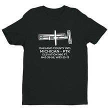 Load image into Gallery viewer, OAKLAND COUNTY INTL in PONTIAC; MICHIGAN (PTK; KPTK) T-Shirt