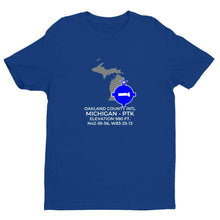 Load image into Gallery viewer, PTK facility map in PONTIAC; MICHIGAN, Royal Blue