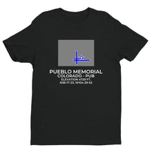 Load image into Gallery viewer, PUB facility map in PUEBLO; COLORADO, Black