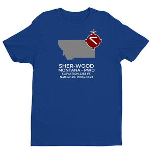 PWD facility map in PLENTYWOOD; MONTANA, Royal Blue