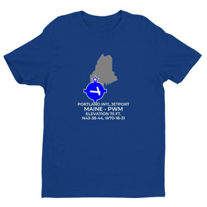 PWM facility map in PORTLAND; MAINE, Royal Blue
