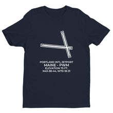Load image into Gallery viewer, pwm portland me t shirt, Navy