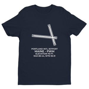 pwm portland me t shirt, Navy