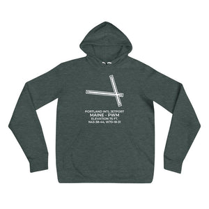 PWM facility map in PORTLAND; MAINE Hoodie