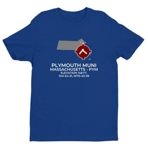 PYM facility map in PLYMOUTH; MASSACHUSETTS, Royal Blue