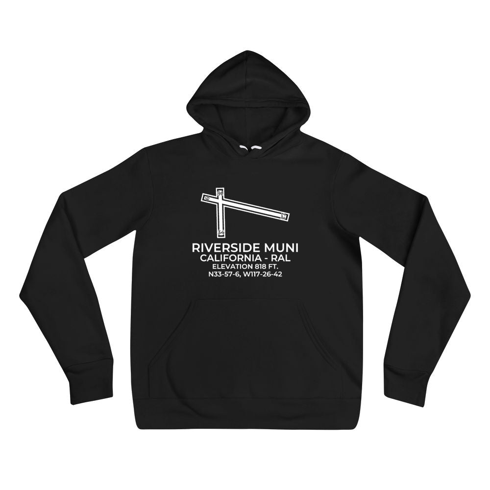RAL facility map in RIVERSIDE; CALIFORNIA Hoodie