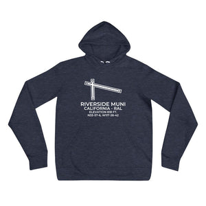RAL facility map in RIVERSIDE; CALIFORNIA Hoodie