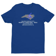 Load image into Gallery viewer, RDU facility map in RALEIGH/DURHAM; NORTH CAROLINA, Royal Blue
