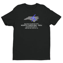 Load image into Gallery viewer, RDU facility map in RALEIGH/DURHAM; NORTH CAROLINA, Black