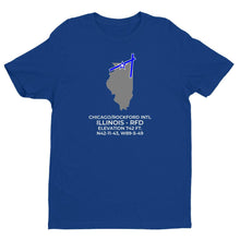 Load image into Gallery viewer, RFD facility map in CHICAGO/ROCKFORD; ILLINOIS, Royal Blue