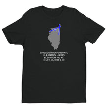 Load image into Gallery viewer, RFD facility map in CHICAGO/ROCKFORD; ILLINOIS, Black