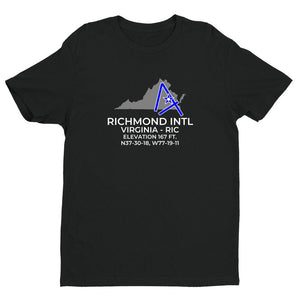 RIC facility map in RICHMOND; VIRGINIA, Black