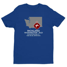 Load image into Gallery viewer, RLD facility map in RICHLAND; WASHINGTON, Royal Blue