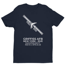 Load image into Gallery viewer, GRIFFISS INTL in ROME; NEW YORK (RME; KRME) T-Shirt