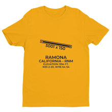 Load image into Gallery viewer, rnm ramona ca t shirt, Yellow