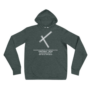 ROA facility map in ROANOKE; VIRGINIA Hoodie