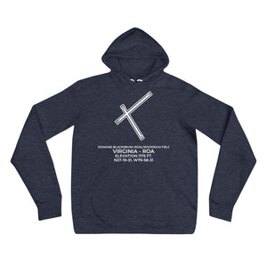 ROA facility map in ROANOKE; VIRGINIA Hoodie