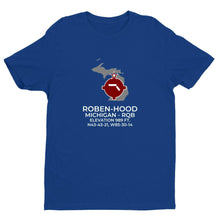 Load image into Gallery viewer, RQB facility map in BIG RAPIDS; MICHIGAN, Royal Blue
