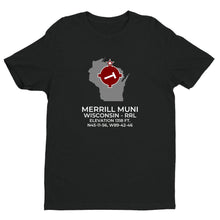 Load image into Gallery viewer, RRL facility map in MERRILL; WISCONSIN, Black