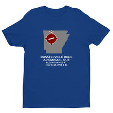 Load image into Gallery viewer, RUSSELLVILLE RGNL in RUSSELLVILLE; ARKANSAS (RUE; KRUE) T-Shirt