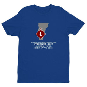RUT facility map in RUTLAND; VERMONT, Royal Blue