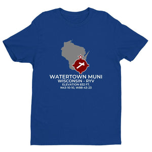RYV facility map in WATERTOWN; WISCONSIN, Royal Blue