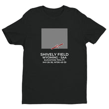 Load image into Gallery viewer, SAA facility map in SARATOGA; WYOMING, Black