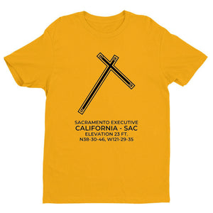 sac sacramento ca t shirt, Yellow