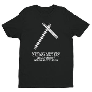 sac sacramento ca t shirt, Black