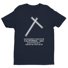 Load image into Gallery viewer, sac sacramento ca t shirt, Navy