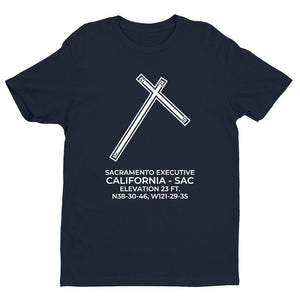 sac sacramento ca t shirt, Navy
