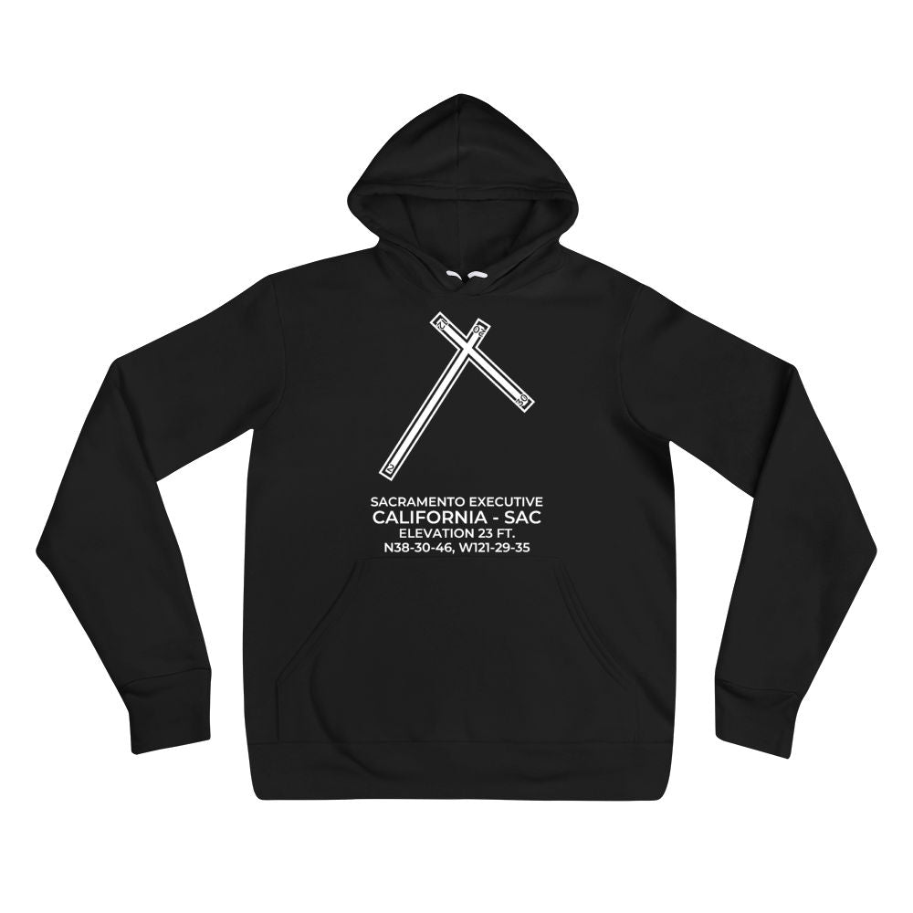 SAC facility map in SACRAMENTO; CALIFORNIA Hoodie