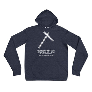 SAC facility map in SACRAMENTO; CALIFORNIA Hoodie