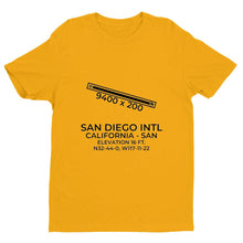 Load image into Gallery viewer, san san diego ca t shirt, Yellow