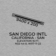 Load image into Gallery viewer, san san diego ca t shirt, Gray