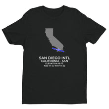 Load image into Gallery viewer, SAN facility map in SAN DIEGO; CALIFORNIA, Black