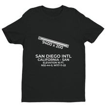 Load image into Gallery viewer, san san diego ca t shirt, Black