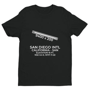 san san diego ca t shirt, Black