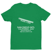 Load image into Gallery viewer, san san diego ca t shirt, Green