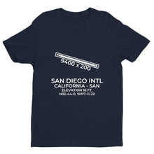 Load image into Gallery viewer, san san diego ca t shirt, Navy