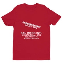 Load image into Gallery viewer, san san diego ca t shirt, Red