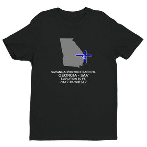 SAV facility map in SAVANNAH; GEORGIA, Black
