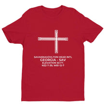 Load image into Gallery viewer, sav savannah ga t shirt, Red