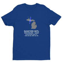 Load image into Gallery viewer, SAW facility map in MARQUETTE; MICHIGAN, Royal Blue